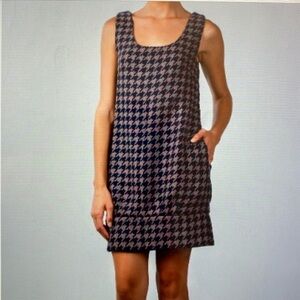 NWT Beulah Houndstooth Bubble Hem Mini Dress clueless, preppy houndstooth Size M